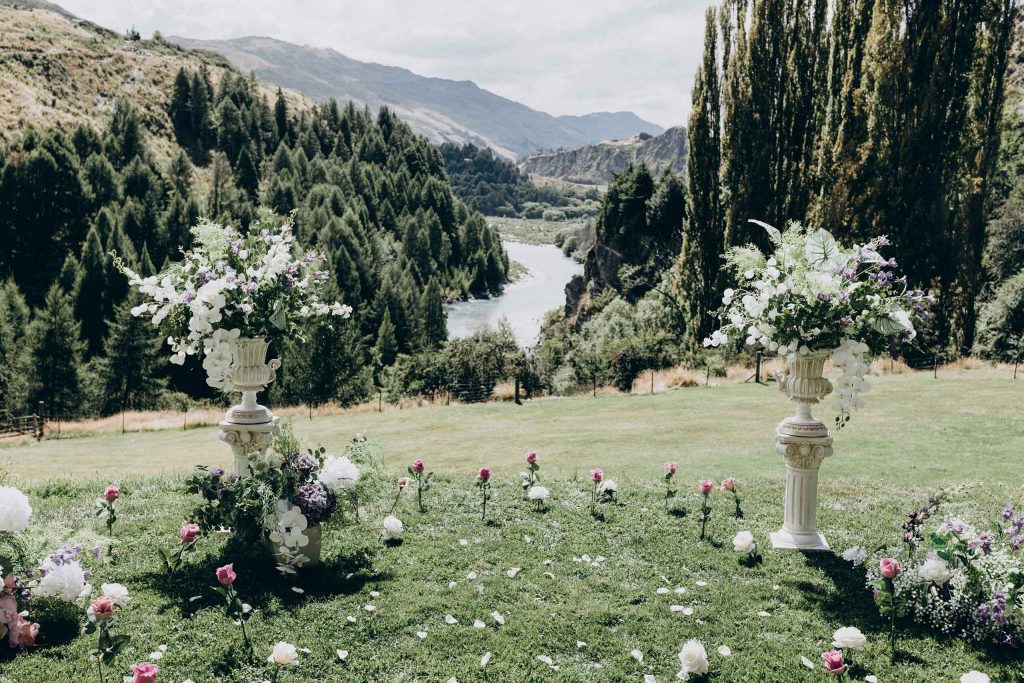 Floral design for a South Island elopement wedding
