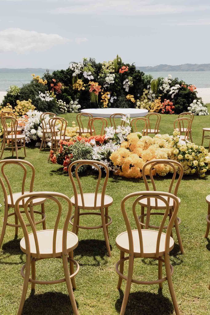 Island-inspired estate lawn wedding by IFUSION