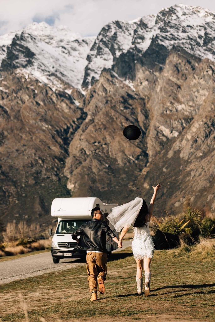 Jing & Ben's South Island campervan road trip photoshoot